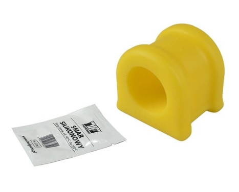 Stabilizer bearing on control arm