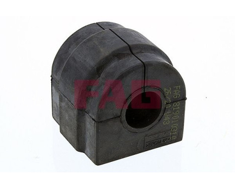 Stabilizer bearing on control arm