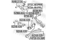 Caster Shim, axle beam