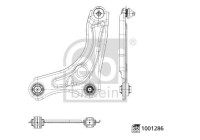 Control arm, suspension 1001286 FEBI