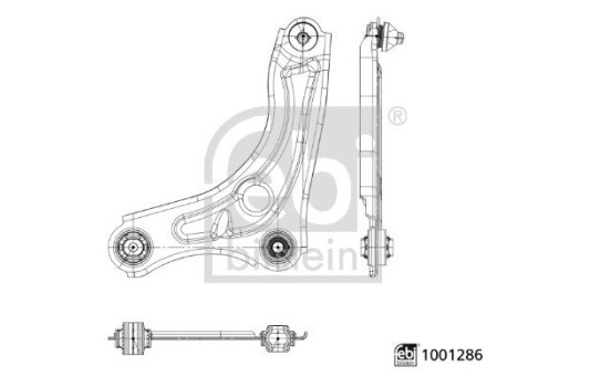 Control arm, suspension 1001286 FEBI