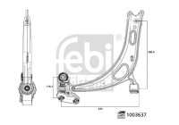 Control arm, suspension 1003637 FEBI
