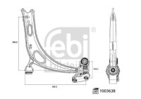 Control arm, suspension 1003638 FEBI