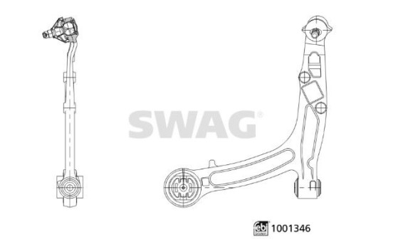 Control arm, suspension 33113931 Swag, Image 3