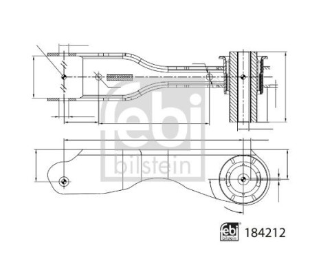Control arm, wheel suspension 184212 FEBI, Image 3