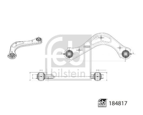 Control arm, wheel suspension 184817 FEBI, Image 3