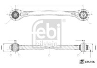 Control arm, wheel suspension 185566 FEBI
