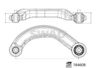 Control arm, wheel suspension 33109485 Swag