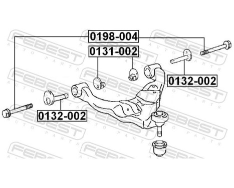 Fastening Bolts, control arm, Image 2
