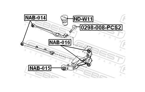 Fastening Bolts, control arm, Image 2