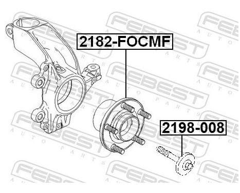 Fastening Bolts, control arm, Image 2