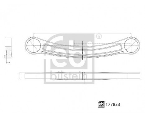 Rod/Strut, wheel suspension 177833 FEBI