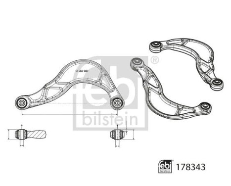 Rod/Support wheel suspension 178343 FEBI, Image 3