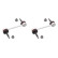 Support arm Set, 2 x ADJ138530 SET_ADJ138530_x2 Blue Print