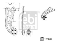 support arm with bearing 183089 FEBI