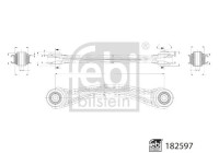 support arm with bearings 182597 FEBI