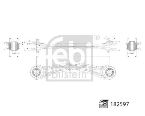 support arm with bearings 182597 FEBI