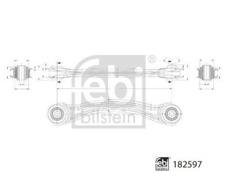 support arm with bearings 182597 FEBI