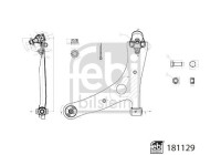 support arm with bearings and joint 181129 FEBI