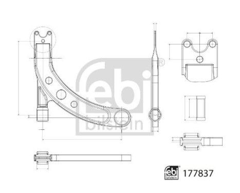 Track Control Arm 177837 FEBI, Image 2