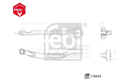 Track Control Arm ProKit 176643 FEBI, Image 3