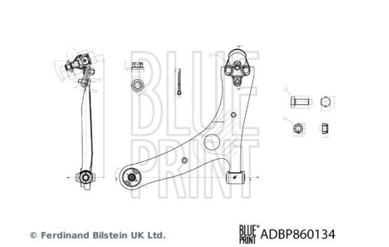 wishbone ADBP860134 Blue Print wishbone ADBP860134 Blue Print