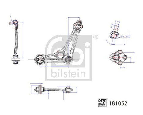 Wishbone, suspension 181052 FEBI, Image 2