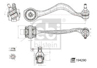 Wishbone, suspension 194290 FEBI