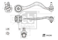 Wishbone, suspension 194290 FEBI