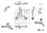Wishbone, suspension 194333 FEBI