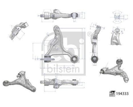 Wishbone, suspension 194333 FEBI