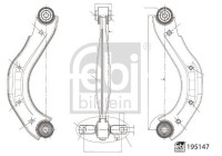Wishbone, suspension 195147 FEBI