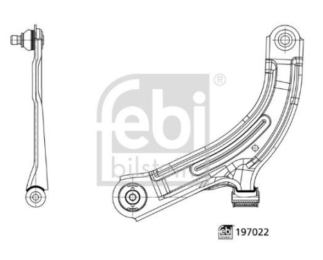 Wishbone, suspension 197022 FEBI