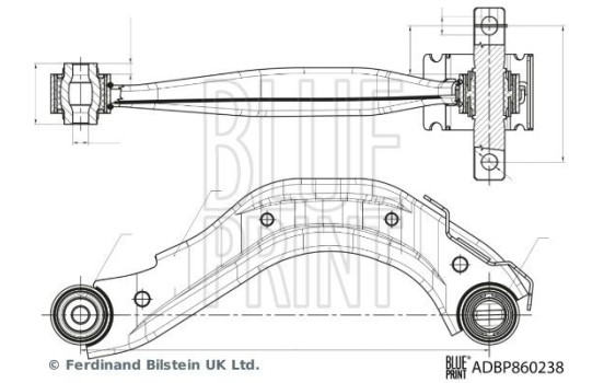 Wishbone, suspension ADBP860238 Blue Print