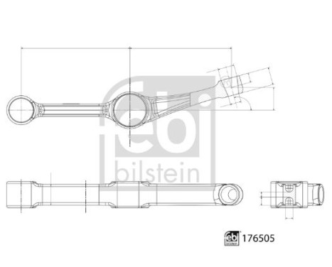 Wishbone, wheel suspension 176505 FEBI, Image 3