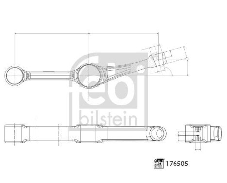 Wishbone, wheel suspension 176505 FEBI, Image 3