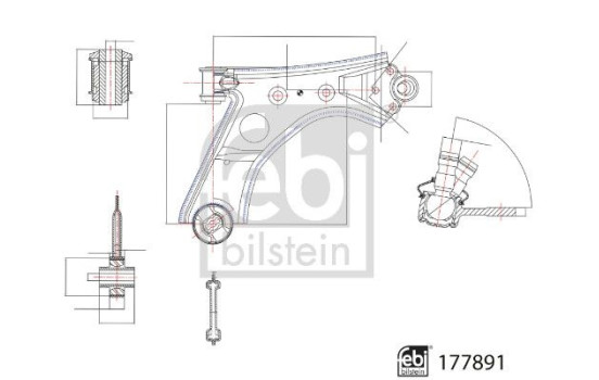 Wishbone, wheel suspension 177891 FEBI, Image 2