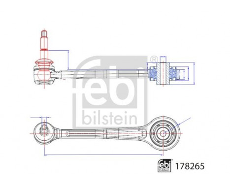 Wishbone, wheel suspension 178265 FEBI