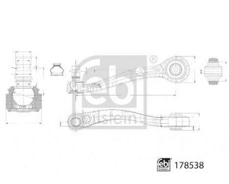Wishbone, wheel suspension 178538 FEBI, Image 2