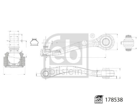 Wishbone, wheel suspension 178538 FEBI, Image 2