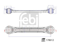 Wishbone, wheel suspension 178612 FEBI