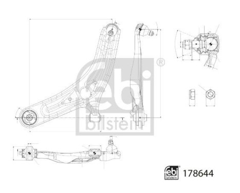 Wishbone, wheel suspension 178644 FEBI, Image 2