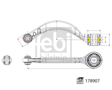 Wishbone, wheel suspension 178907 FEBI, Image 3