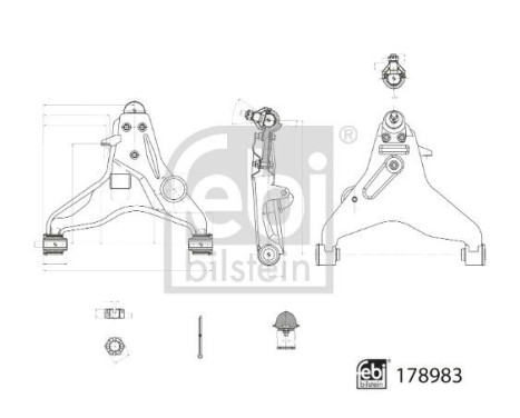 Wishbone, wheel suspension 178983 FEBI, Image 3