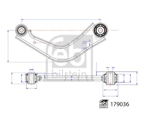 Wishbone, wheel suspension 179036 FEBI, Image 2