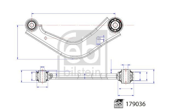 Wishbone, wheel suspension 179036 FEBI, Image 2