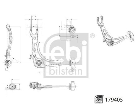 Wishbone, wheel suspension 179405 FEBI