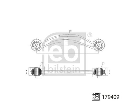 Wishbone, wheel suspension 179409 FEBI, Image 3