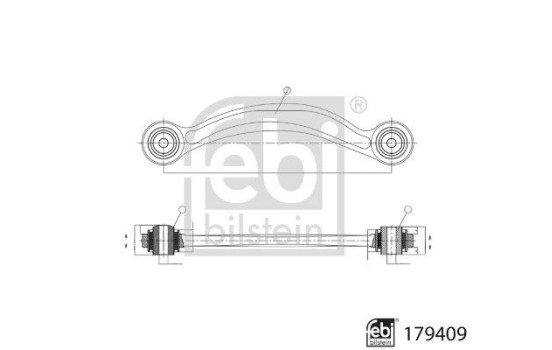 Wishbone, wheel suspension 179409 FEBI