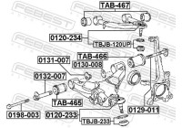 Caster Shim, axle beam